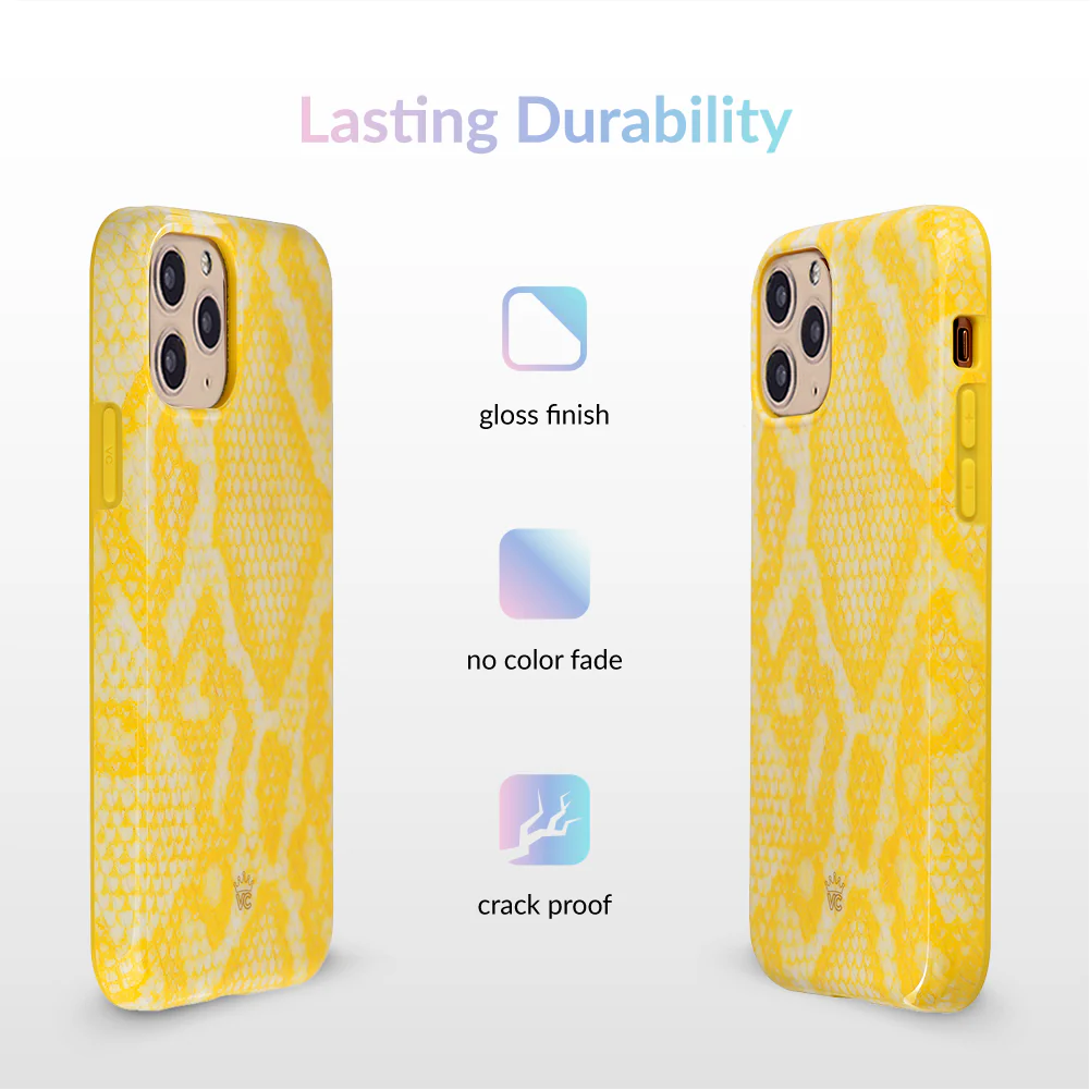 Yellow Snakeskin iPhone Case - Image 63