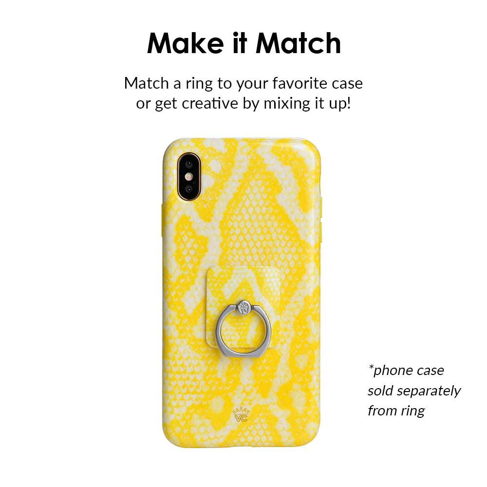 Yellow Snakeskin Phone Ring - Image 2