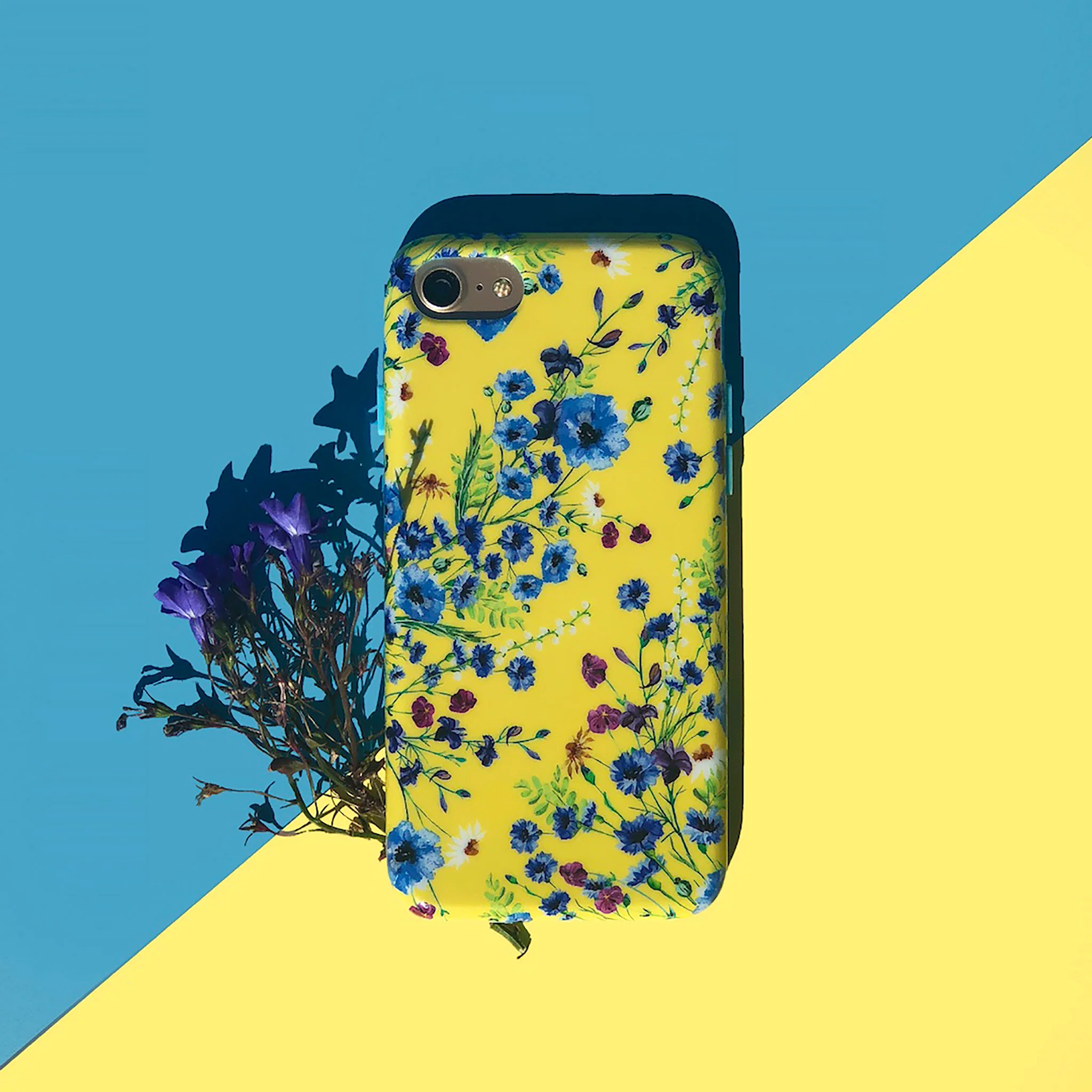 Yellow Wildflowers iPhone Case - Image 2